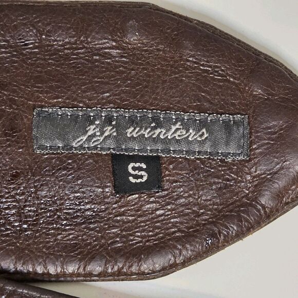 JJ Winters Western Leather Belt Brass O Rings Fringe Brown Small Handcrafted USA main image 4